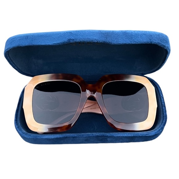 GUCCI 1022s 003 Beige Havana GG Women's‎ Sunglasses - Picture 4 of 16